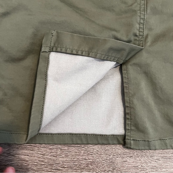 LIKE NEW! Olsen Stretch Skirt with Back Slit - Gray Sage Color - Picture 5 of 11
